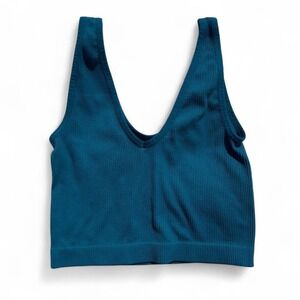 teal ribbed tank top